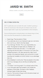 Mobile Screenshot of jaredwsmith.com